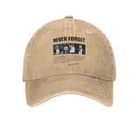 LUOJZGUMU Gorras de béisbol Signature de Charlie Kirk, Vaqueros Desgastados Casuales, Nunca Olvides la Gorra de Sol Unisex Gorras Ajustables para Exteriores