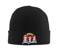 LUOJZGUMU Gorro de Punto Vintage de los Jonas Brothers Gorros de Gorro de KPOP para la Cabeza Sombreros de Sombrero para Mujeres Patrón de Invierno para Gorros callejeros Regalo