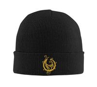 LUOJZGUMU Mujeres Hombres, Gorro Gorro Amarillo Opeth Logo Mental Black Band Merch Skullies de Invierno Gorras Tejidas Gorra de Punto