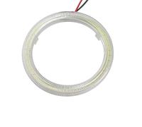 LUOKEKE Angel Eye 2 uds., faro delantero con forma de Ojos Ángel, lámpara anillo Halo, luz circulación diurna for coche, antiniebla DRL DC 12V, luces decorativas(Crystal blue,70mm)