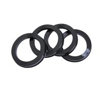 LUOKEKE Centradores De Llantas 4 Uds 65,1-54,1/56,1/57,1/58,1/59,1/60,1/63,4/64,1mm Anillo Central de Cubo Rueda plástico Negro(65.1-60.1mm)