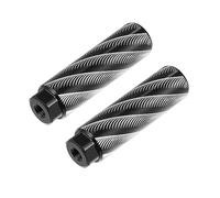 LUOKEKE Reposapies Bicicleta 1 par de Pedales Antideslizantes for Bicicleta, Eje Universal aleación Aluminio, apoyapiés Traseros, reposapiés BMX, Ciclismo Carretera montaña(100x28mm Black)