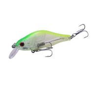 LUOKEKE SeñUelos De Pesca 1 señuelo de Pesca Minnow 8 cm y 9 g, crankbaits, wobblers, percas, Ojos 3D, Cebo Duro Artificial, Lucio, Carpa, lubina, Flotante, swimbait(E)