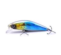 LUOKEKE SeñUelos De Pesca 1 señuelo de Pesca Minnow Wobbler Jerkbait 55 mm y 6,5 g, Mini Cebo Duro Artificial Que se Hunde for Trucha, lubina Lucio(E)