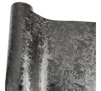 LUOKEKE Vinilo Coche Envoltura de Vinilo Carbono Forjado 3D con expulsión Aire, Autoadhesivo sin Burbujas, estilismo DIY, Pegatina for Coche, Envoltura calcomanía(Black Forged,20cm x 152cm)