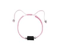 LUOKIFUR Pulsera de turmalina negra para hombre como regalo para tu pareja, novia, amigo, colega, padre o marido, Einheitsgrösse, Metal, No es una piedra preciosa