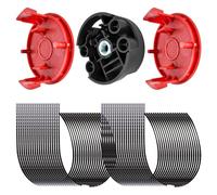 luolety Línea de corte Bosch F016800431, hilo de corte para cortadoras de césped AFS 23 a 37, con cubierta de carrete F016F04841, base F016F04839, 37 cm x 3,5 mm (50 líneas 2 cubierta 1 base)