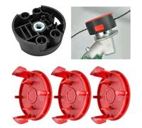 luolety Para línea de recortadora Bosch F016800431, hilo de corte para cortacésped AFS 23 a 37, con cubierta de carrete F016F04841, base F016F04839, 37 cm x 3,5 mm (3 tapas 1 base)