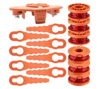 luolety WA0010 - Cuchillas de línea de carrete para cortacésped Worx WG150 WG151 WG151.5 WG152 WG153 WG1 54 WG155 WG155.5 WG156 WG157 WG160 WG160 WG160 WG156 G163 WG165 WG175 WG180, 6 carretes, 8