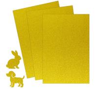 Luomorgo 30 hojas de papel de cartulina con purpurina dorada, 8.5 x 11 pulgadas, 250 g/m²/90 libras, papel brillante para hacer tarjetas, álbumes de recortes, decoraciones y proyectos de arte de