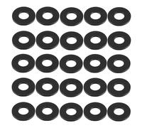 LuoQiuFa 25 arandelas planas de goma M8 de 18 mm de diámetro exterior 8 mm de diámetro interior de 1,5 mm de grosor para manguera de agua de grifo.