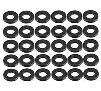 LuoQiuFa - 30 arandelas planas de goma M10, 19 mm OD 10 mm ID 3 mm de grosor para manguera de agua de tubería de grifo.