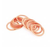 LUOQIUFA M24 - Lote de 30 sellos de cobre con arandela plana (24 mm, ID 30 mm, OD 1,5 mm de espesor)