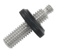 LUORNG 1 juego de adaptador de tornillo macho a macho de 1/4 a 3/8 con tuerca ajustable con tuerca de bloqueo, accesorio de fotografía, trípode de cámara de eje central, adaptador de cardán de