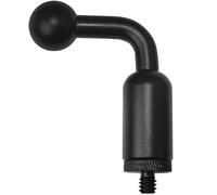 LUORNG 1 juego de codo de bola a varilla de conexión de 17 mm, adaptador de soporte de teléfono celular, 1/4 macho a macho, tornillos entrelazados de aleación de aluminio para teléfono celular,