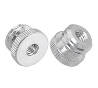 LUORNG 2 adaptadores de tornillo roscado hembra de 1/4 pulgadas a macho de 5/8 pulgadas para soporte de micrófono, trípode adaptador de nivel láser