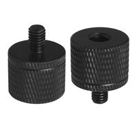 LUORNG 2 adaptadores de trípode de cabeza de tornillo, adaptador de trípode de cámara, tornillo adaptador de soporte de aluminio, accesorio fotográfico 1/4 hembra a M5 macho para montaje fijo de