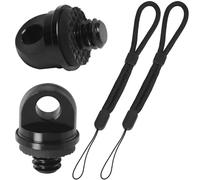 LUORNG 2 correas de hombro para cámara de 1/4, correa de muñeca con clip en C para cámara de estudio de fotografía, selfie, palo de selfie, accesorios de metal y cuerdas redondas ajustables, color