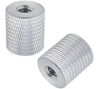 LUORNG 2 piezas de accesorios de cámara para equipo fotográfico, tornillo adaptador de tuerca de cabeza de trípode, rosca hembra de 1/4 a 1/4 hembra, tuerca de aluminio, tornillo adaptador de cilindro