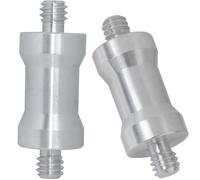 LUORNG 2 tornillos intercambiables de conversión de soporte de luz, adaptador de accesorio de cabeza de trípode, 1/4 macho a 1/4 macho, tornillos de conversión de soporte de luz roscado para cabezales