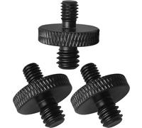 LUORNG 3 adaptadores de soporte de proyector, accesorio de fotografía, trípode convertidor de tornillo para cámara cardán, trípode, micrófono, soporte adaptador de 1/4 a M5, negro