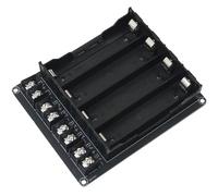 LUORNG 4 celdas serie 18650 Conexión en paralelo, caja de batería de litio, sin soldadura, soporte de ranura de batería de alta corriente, combinación ilimitada sin expansión