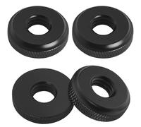 LUORNG 4 tornillos para trípode de cámara de micrófono, agujero de tuerca de bloqueo de zapata caliente, adaptador de tuerca de bloqueo de rueda de aleación de aluminio de 3/8 pulgadas, adecuado para