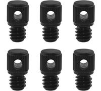 LUORNG 6 tornillos de liberación rápida de 1/4, equipo de fotografía, correa colgante, tornillo de mano, accesorios de cámara deportiva, aleación de aluminio, adecuados para selfie stick cola, cuerda