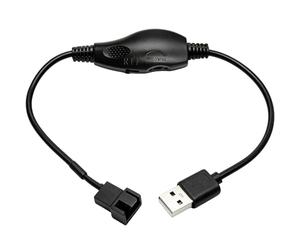 LUORNG Adaptador de velocidad de ventilador USB de 5 V a 12 V de 4 pines, cable de cobre estañado de 11.8 pulgadas, máximo 8 W/0.7 A, aislamiento de PVC, Plug and Play, para ventilador de