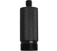 LUORNG Barra de extensión de tornillo de micrófono, adaptador de micrófono 1/4 macho a 5/8-27, aleación de aluminio, soporte voladizo de escritorio, adaptador de tornillo de trípode para montaje en