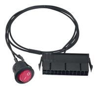 LUORNG Cable de arranque de interruptor de alimentación de 24 pines 18 AWG de cobre estañado ATX adaptador de puente de 57 cm para probar conjuntos de fuente de alimentación de PC