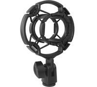 LUORNG Soporte universal para micrófono adaptable para micrófonos de 1.77 a 1.97 pulgadas de diámetro con conector de 1/4 pulgadas para micrófonos de condensador de estudio, soporte de clip de