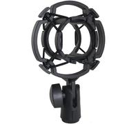 LUORNG Soporte universal para micrófono, soporte plegable para micrófono de disco voladizo, diámetro adaptable de 1.69 a 1.9 pulgadas, soporte de micrófono condensador de estudio para trípode de