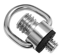 LUORNG Tornillo de anillo en D de doble cabeza de acero inoxidable de 1/4 y 3/8 pulgadas, soporte con bisagras, tornillo de fijación de cámara, tornillo de pulgar de doble cabeza para trípode cámaras