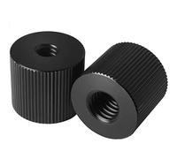 LUORNG - Tuercas de trípode de aleación de aluminio con agujero de rosca de 1/4 a 3/8 para brazos mágicos articulados, reemplazo de aparejos de trípode, tornillo de montaje de trípode