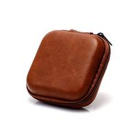 luosh Estuche para Auriculares Bolsa de Almacenamiento de Cable de Datos USB Bolsa de Cuero para Auriculares Cubierta de Auriculares Mini Estuche con Cremallera