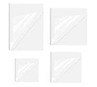 luoshaPUCY 200 Hojas Notas Adhesivas Transparentes, Notas Adhesivas Reutilizables, Postit Autoadhesiva Impermeable Removibles para el Hogar/Escuela/Oficina(40 * 40mm/50 * 50mm/76 * 76mm/70 * 95mm)