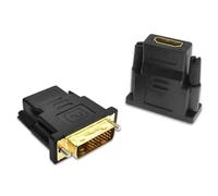 luoshaPUCY 2X Adaptador HDMI Hembra DVI Macho Conector Conversor (24+1)