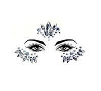 luoshaPUCY Brillantes para la Cara 1 Piezas, Pegatinas Cara, Cara de Gemas Pegatinas, Cristales cara Pegatinas para Ojos, Efecto Glitter, Fiestas, Espectáculos y Maquillaje(Type-47)