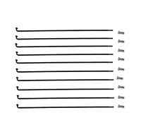 LUOSHUAI Radios Bicicleta 12G Diámetro 2.6 mm Color Negro E-Bike Porta 45# Acero al Carbono Igual Dimaeter Eléctrico Bike Rueda de Ruedas Longitud 60mm-310mm Radios (Size : Length 125mm)