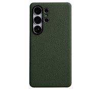 LUOTANL Clásica Funda para Samsung Galaxy S26 Ultra/S26+/S26, Cuero Auténtico Protección De Lentes Caso Delgada Y De Lujo Cubierta,Cromo,S26 Ultra