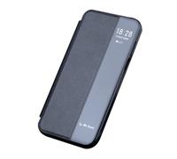 LUOTANL Funda De Cuero Genuino para Huawei Pura 90 Pro Max/90 Pro, Vista Tapa Magnética Carcasa Textura Litchi Y Protección para Cámara Caso,Negro,90 Pro MAX