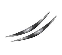 LUOWEINA 1 par de adornos decorativos for cejas de párpado de faro de coche Compatible for Hyundai, I30 I30N MK3 2017-2020 Párpados para faros de coche(Carbon Fiber Black)