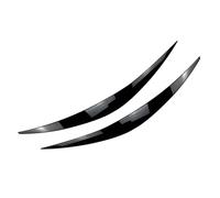 LUOWEINA 1 par de adornos decorativos for cejas de párpado de faro de coche Compatible for Hyundai, I30 I30N MK3 2017-2020 Párpados para faros de coche(Bright Black)