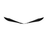 LUOWEINA 1 par de cubierta de párpado de ceja for faro de coche Compatible for Serie 3 F30 F31 2012-2018 reemplazo de vehículo ABS embellecedor Párpados para faros de coche(Glossy Black)