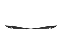 LUOWEINA 1 par de cubierta de párpado de ceja for faro de coche Compatible for Serie 3 F30 F31 2012-2018 reemplazo de vehículo ABS embellecedor Párpados para faros de coche(Carbon Fiber Style)