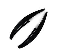 LUOWEINA 1 par de embellecedores de cejas for faro delantero de fibra de carbono/negro brillante, Compatible for VW, Scirocco R GTS 2008 2009 2010 2011 2012 2013-2017 Párpados para faros de coche(Glos