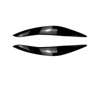 LUOWEINA 1 par de faros, cejas, párpados, cubierta embellecedora Compatible for 5 Series F10 F11 2011-2014, pegatinas for coche, cubierta embellecedora de párpados Párpados para faros de coche(Glossy