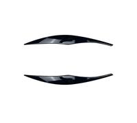 LUOWEINA 1 par de faros de coche ceja párpados cubierta embellecedora Compatible for Serie 3 E90 E91 320i 330i 2005-2012 pegatinas cubierta embellecedora de párpados Párpados para faros de coche(Gloss