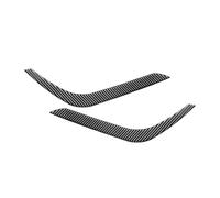 LUOWEINA 1 par de párpados de faros de coche ceja Compatible for Toyota Tundra 2014-2021 cubierta embellecedora decorativa de faros Párpados para faros de coche(Carbon Fiber Black)